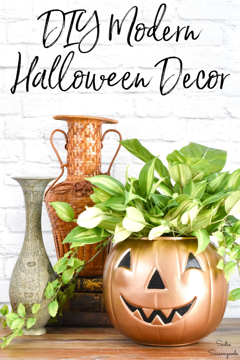 modern halloween decor