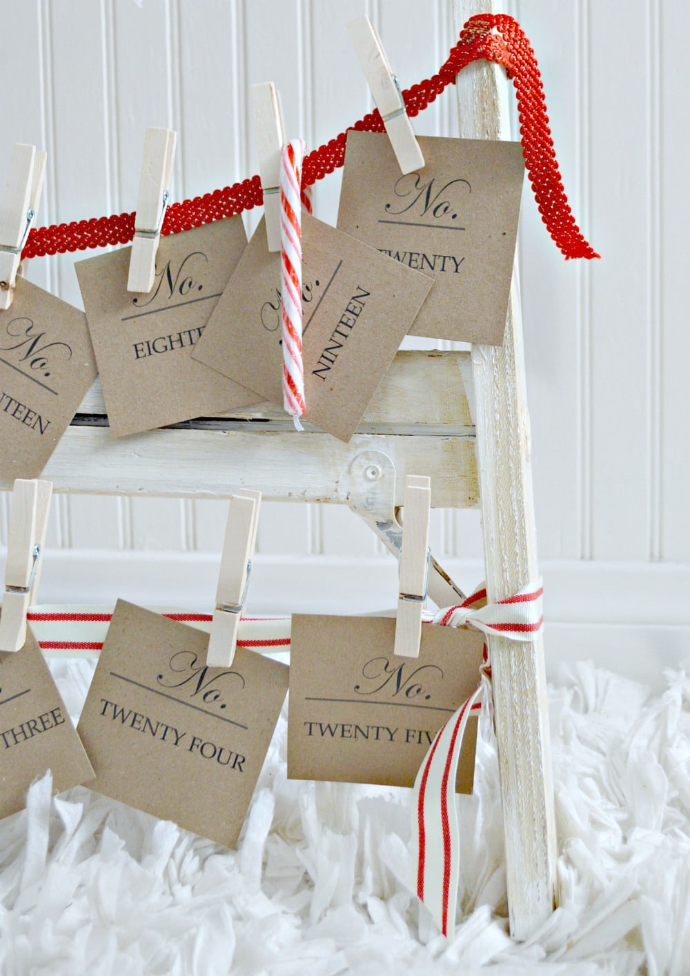 Farmhouse style advent calendar by My Uncommon Slice of Suburbia