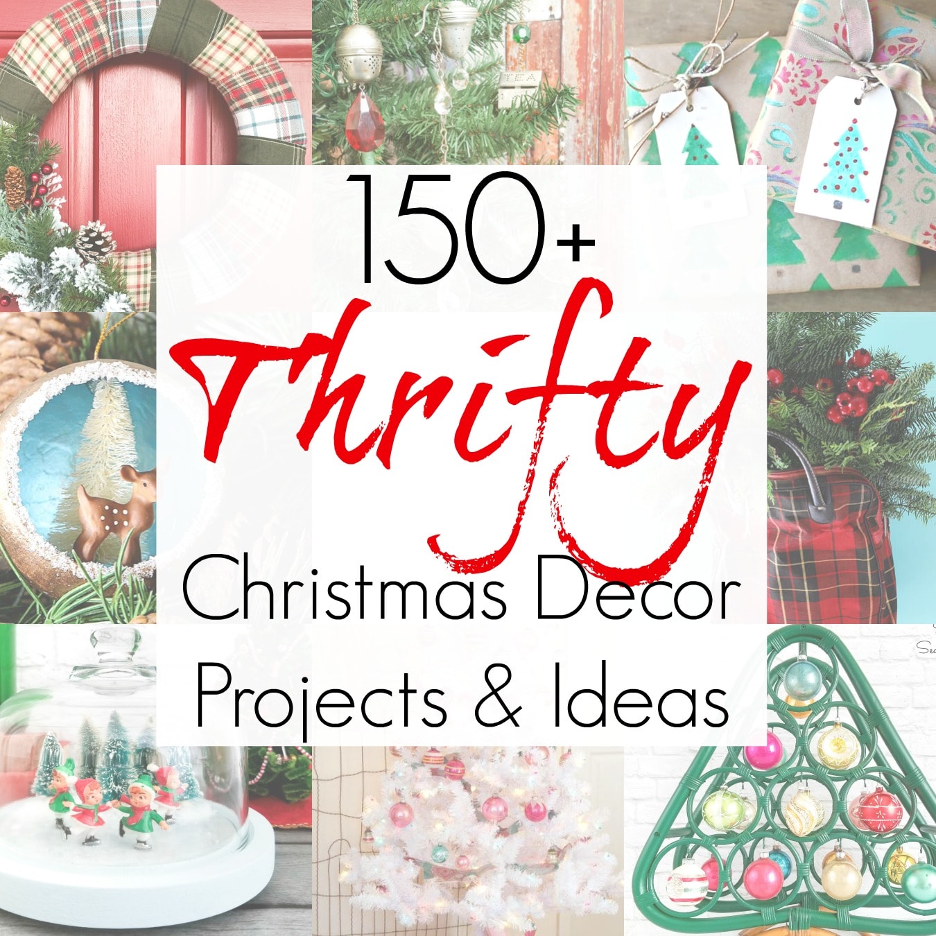 12 DIY Repurposed Christmas Ornaments - Color Me Thrifty