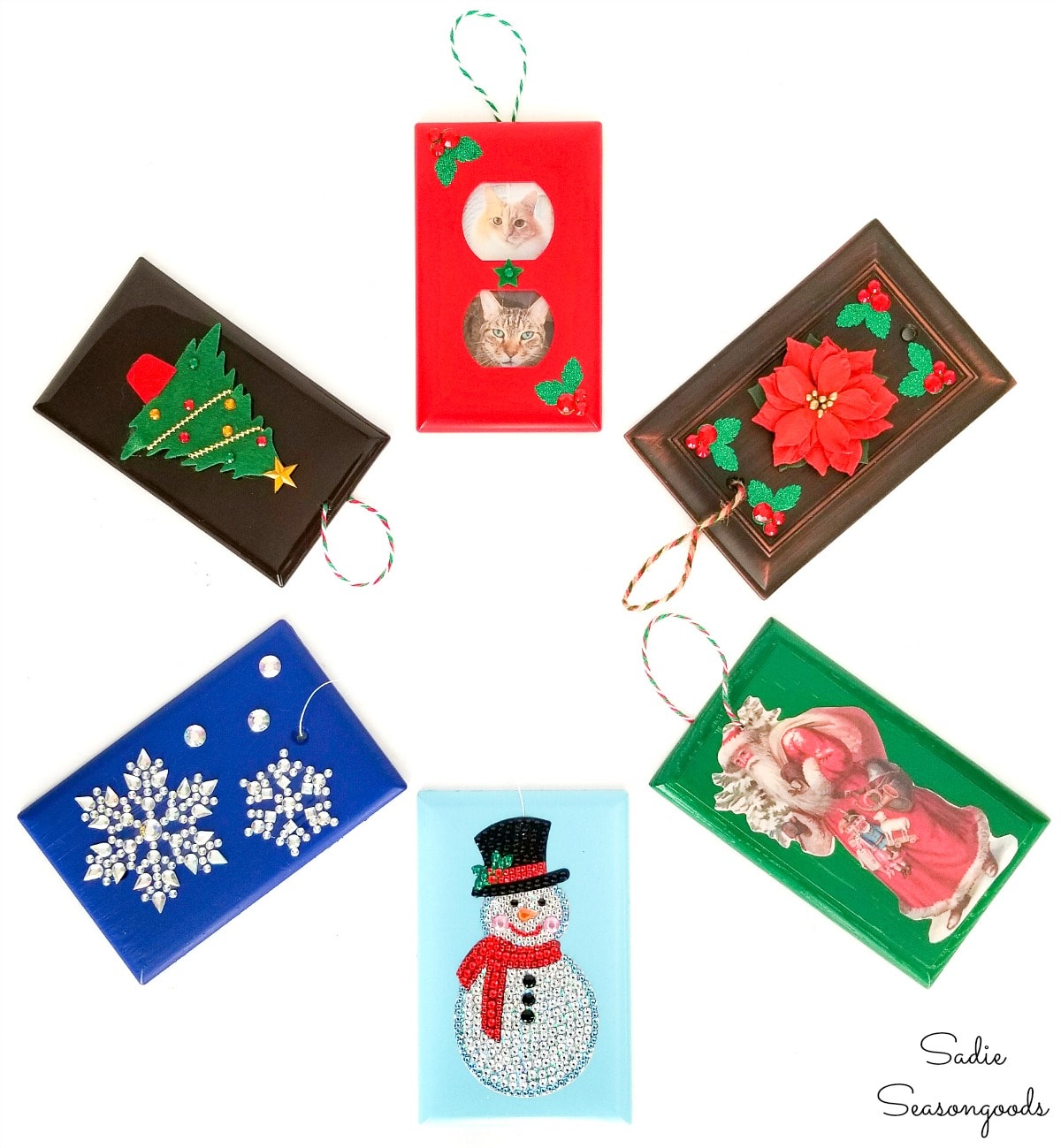 Christmas ornament crafts for kids with switchplate covers