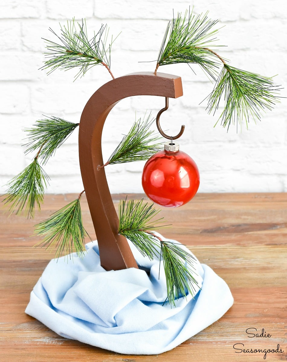 DIY Charlie Brown Christmas tree