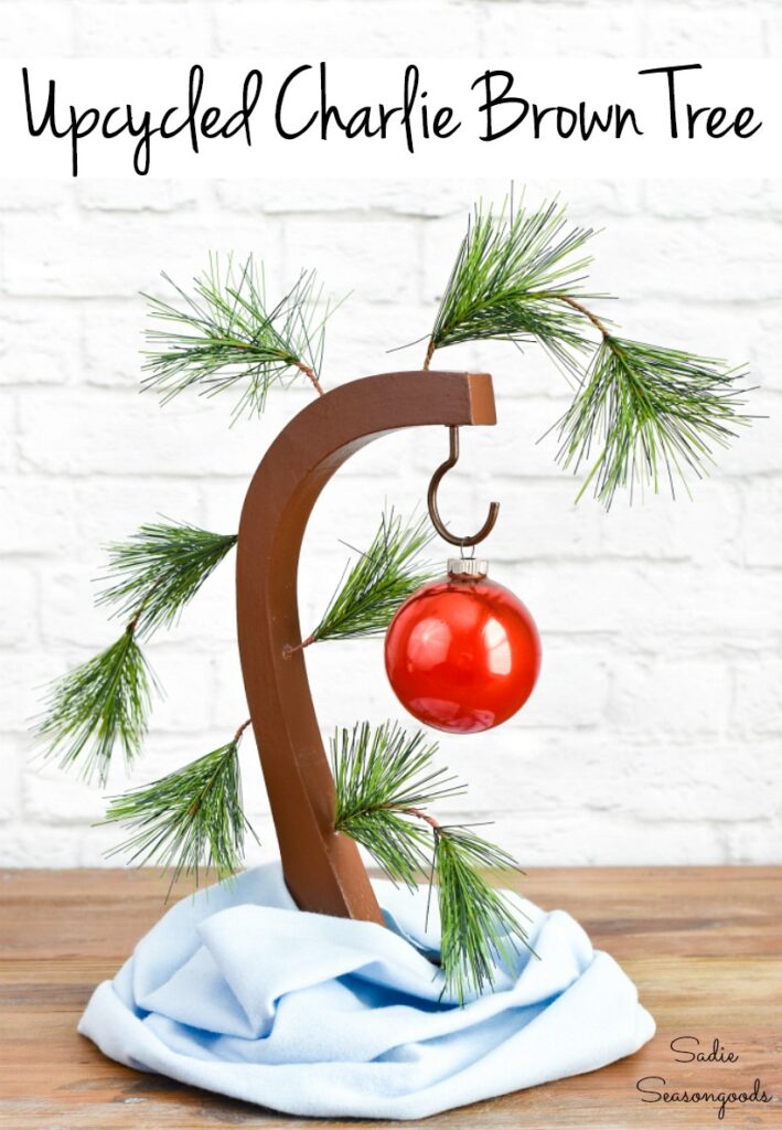 Upcycled Version of a Charlie Brown Christmas Tree