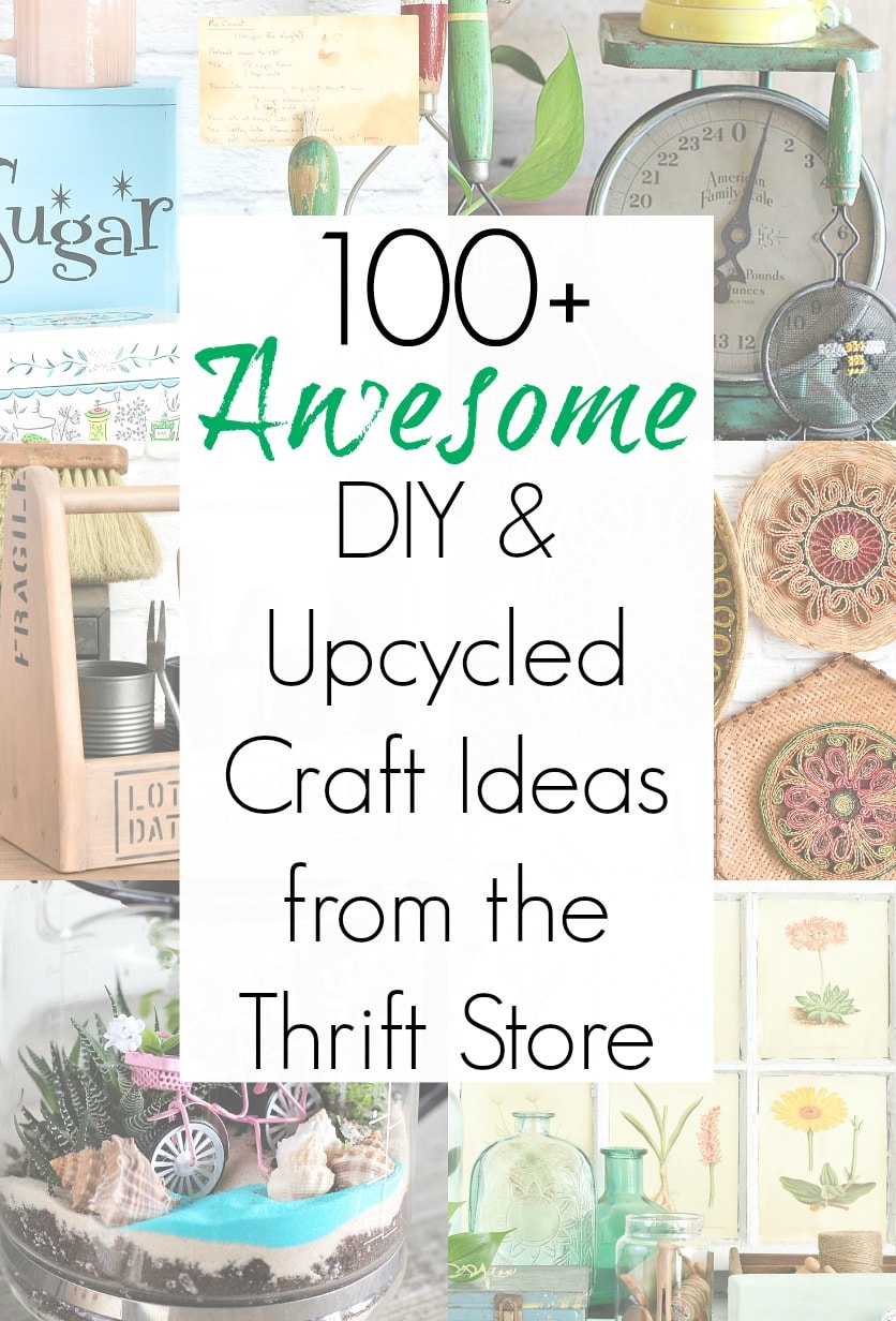 Thrift store makeovers and upcycling craft ideas