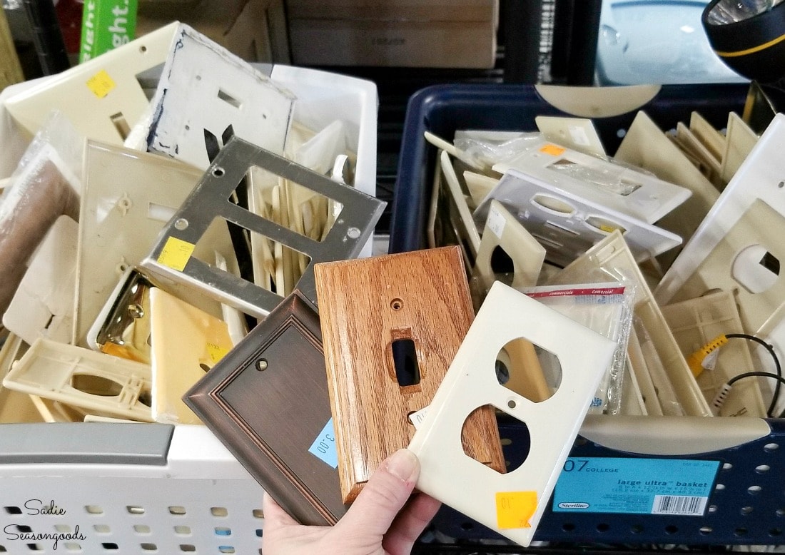 Wall switch plates and outlet plates at Habitat ReStore Charlotte