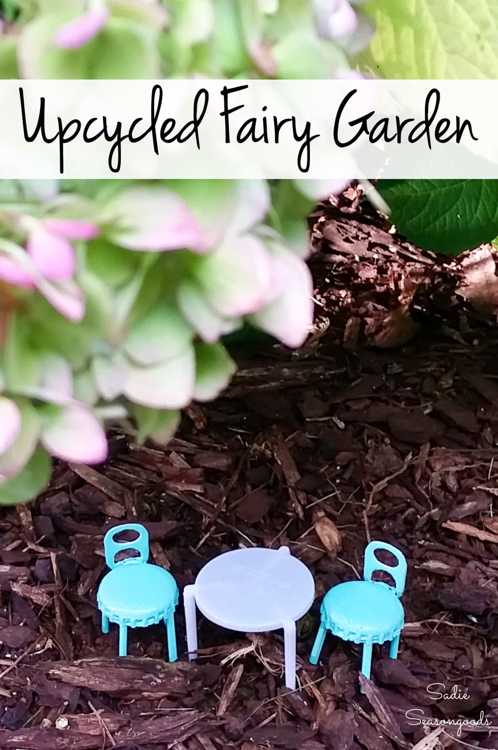 Fairy garden furniture by crafting with junk