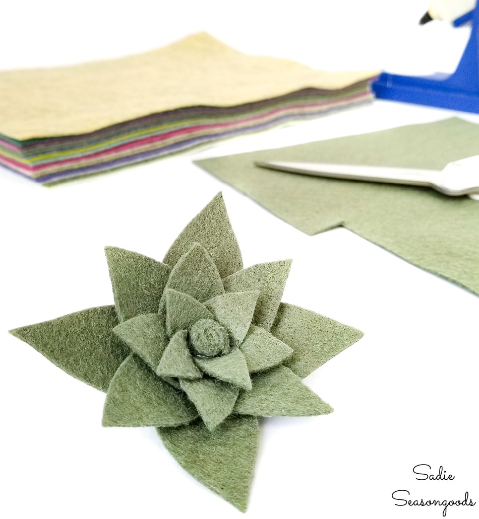 Felt plants or felt succulents