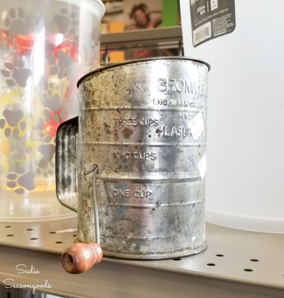 Vintage flour sifter