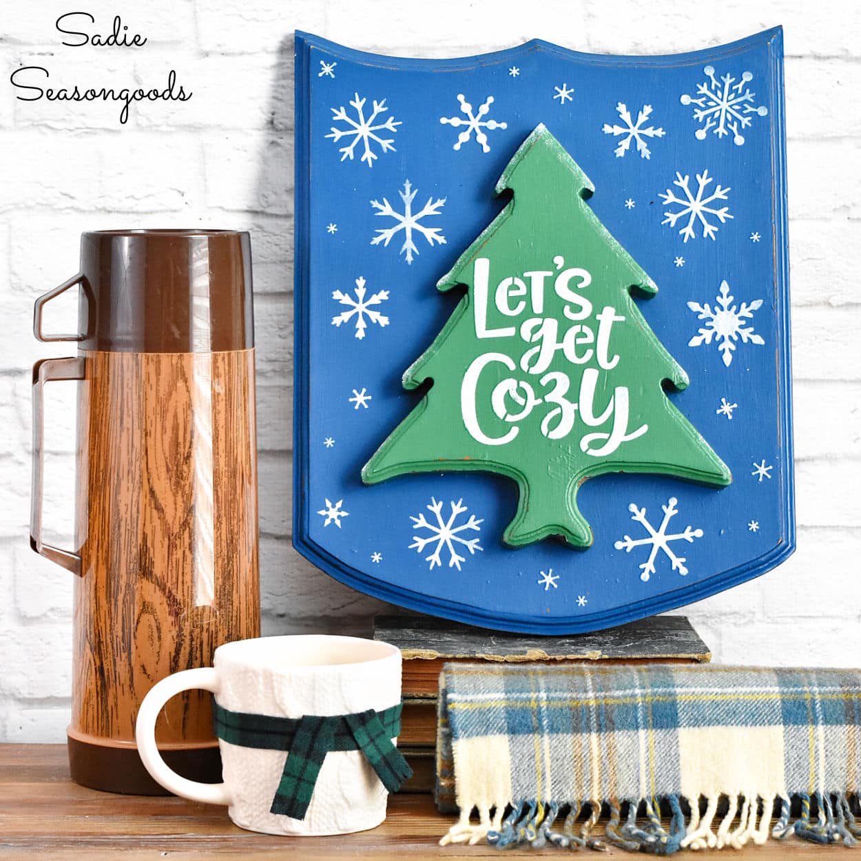 Winter sign for cozy home decor