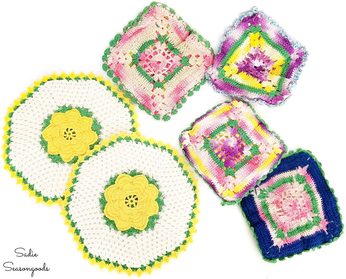 Crocheted potholders