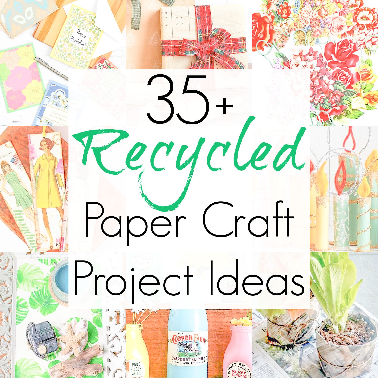 Create artful home décor from recycled paper products