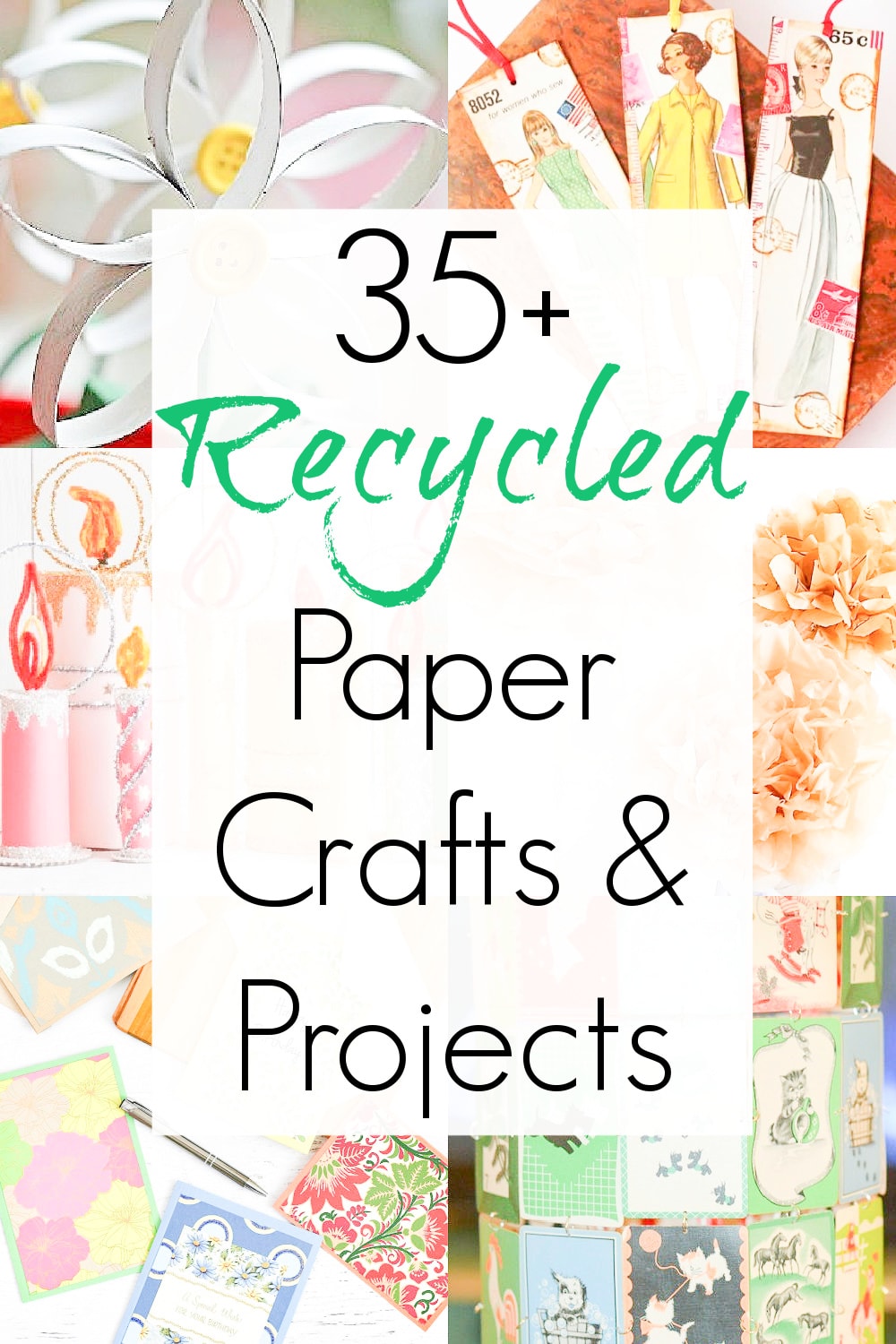 Recycling crafts for upcycled paper