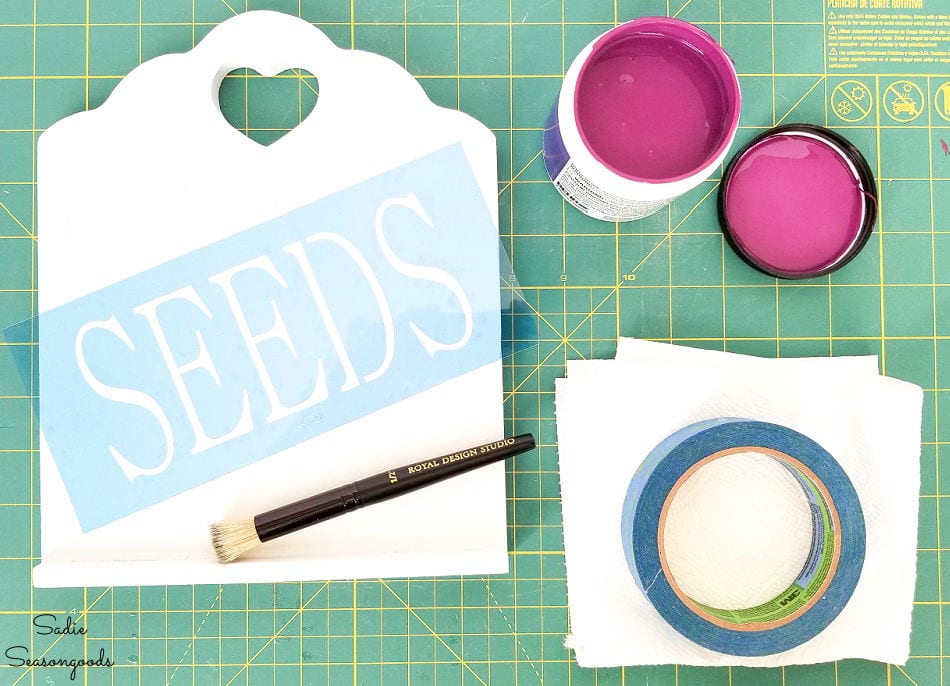 labeling a seed storage box