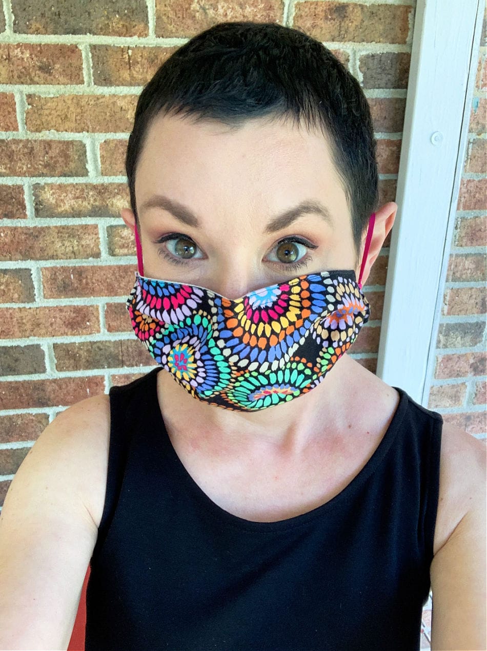 recycled face mask by the refashionista