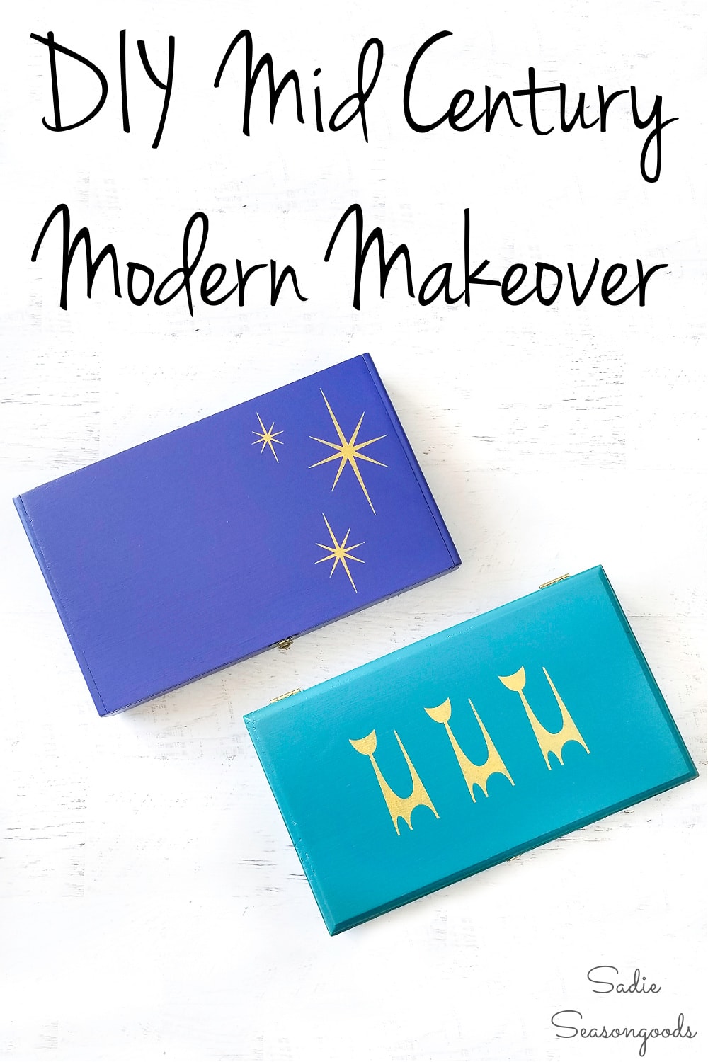 stencils for a mid century makeover