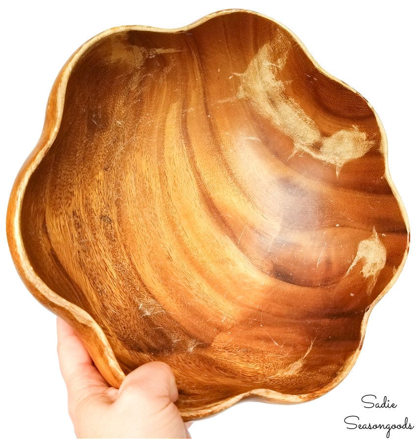 turning a wood bowl into a large clam shell