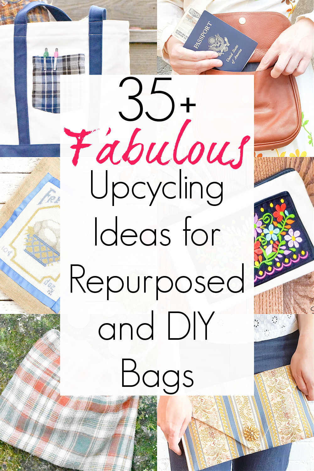 upcycled bags or diy bags