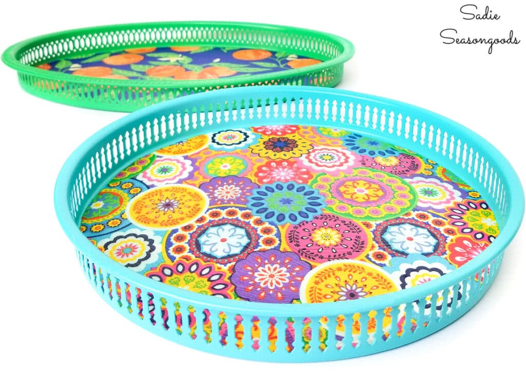 Outdoor Serving Tray with Boho Summer Style