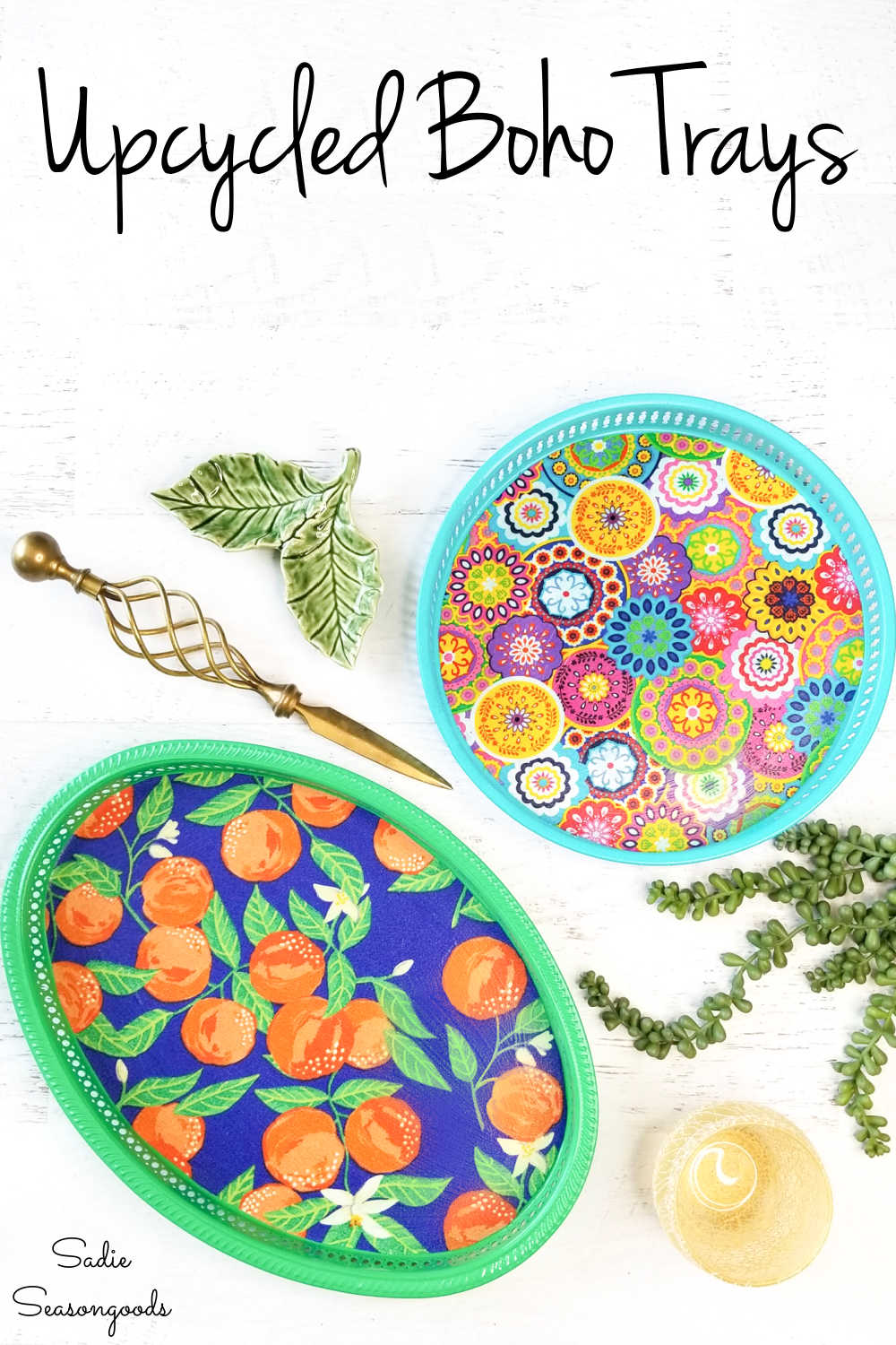 boho serving trays