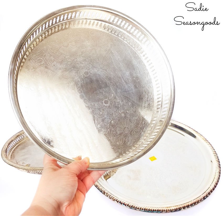 round serving tray