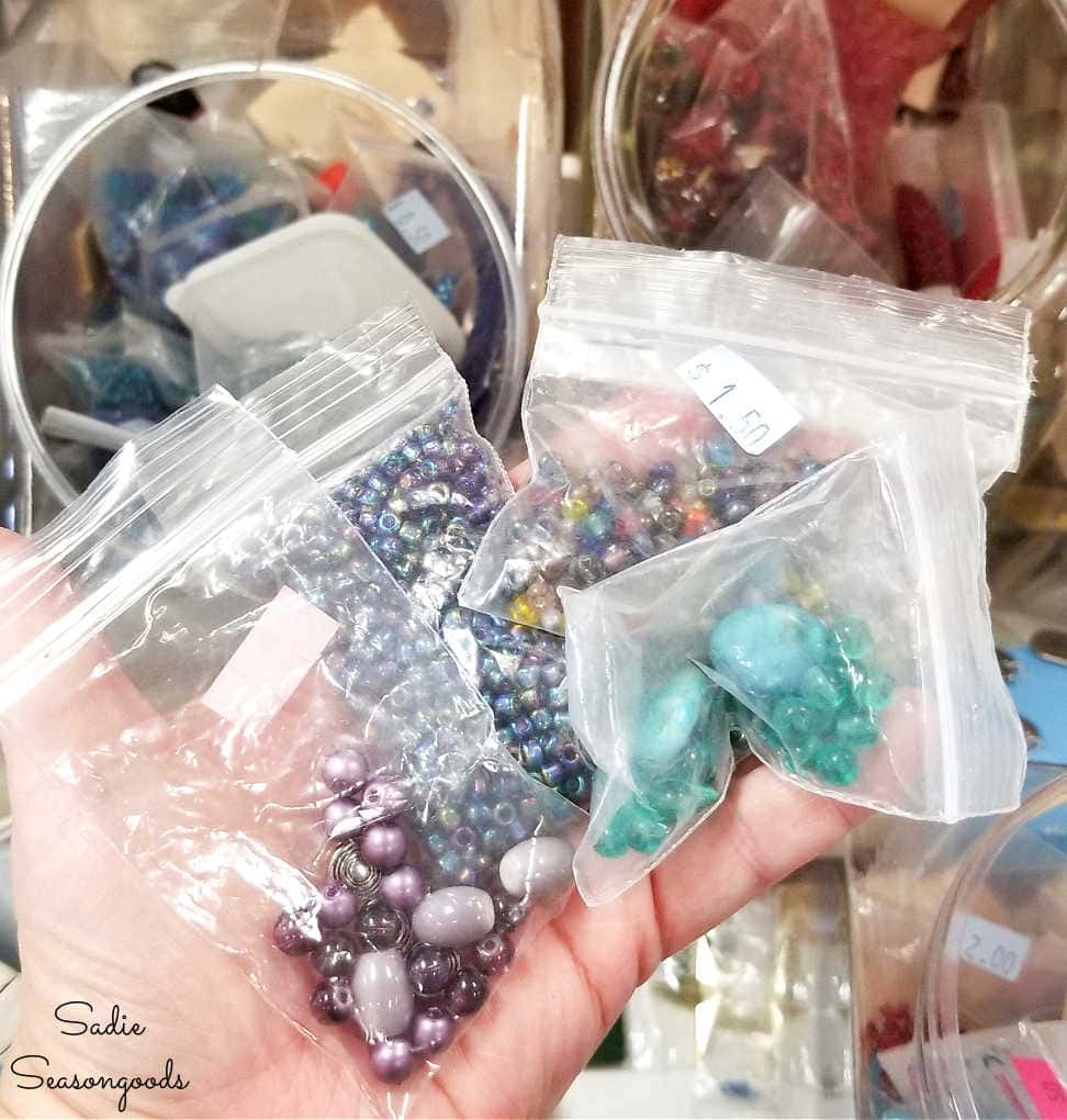 beads at a creative reuse center