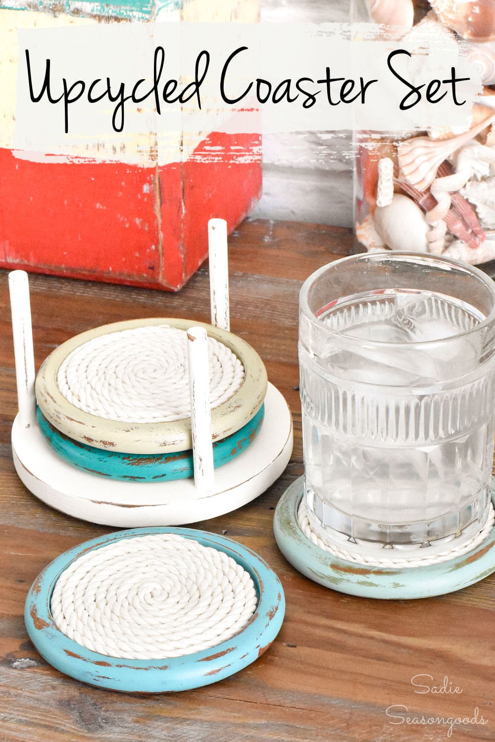 coastal coasters as coastal farmhouse decor