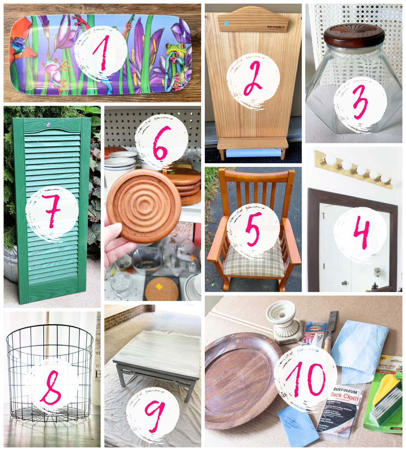 thrift store makeovers and repurposing ideas