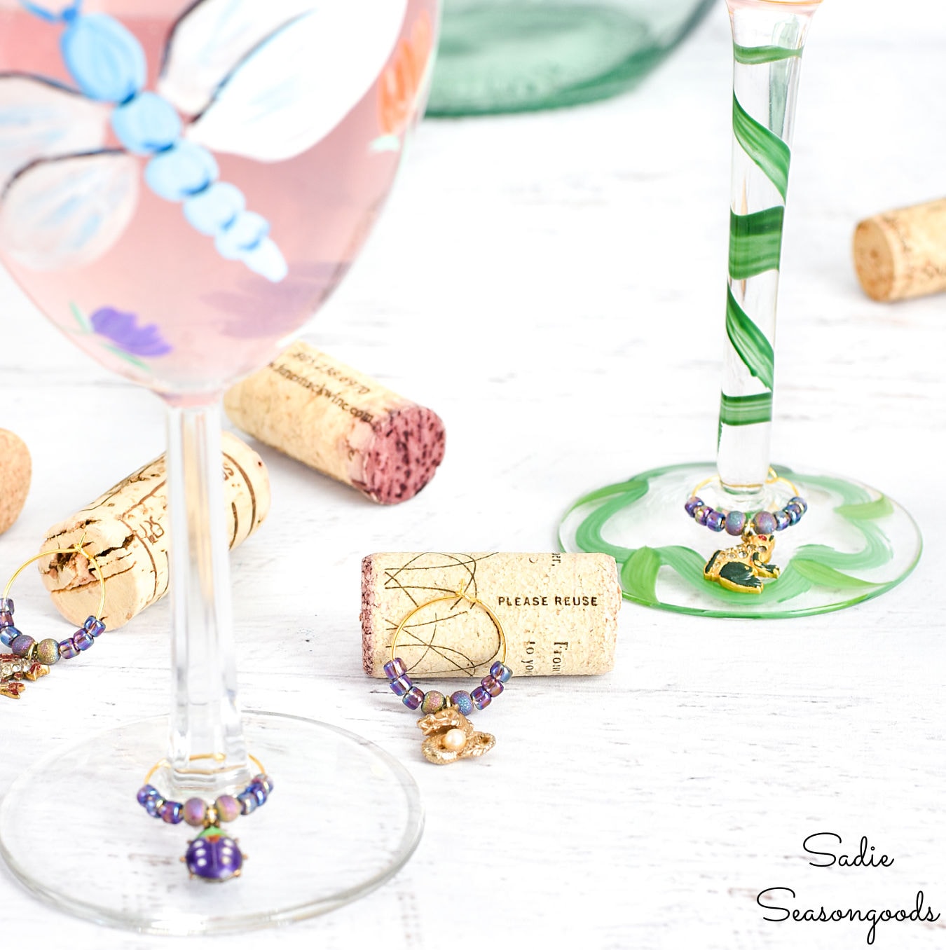 How to Make Easy, Custom, Personalized DIY Wine Glass Charms