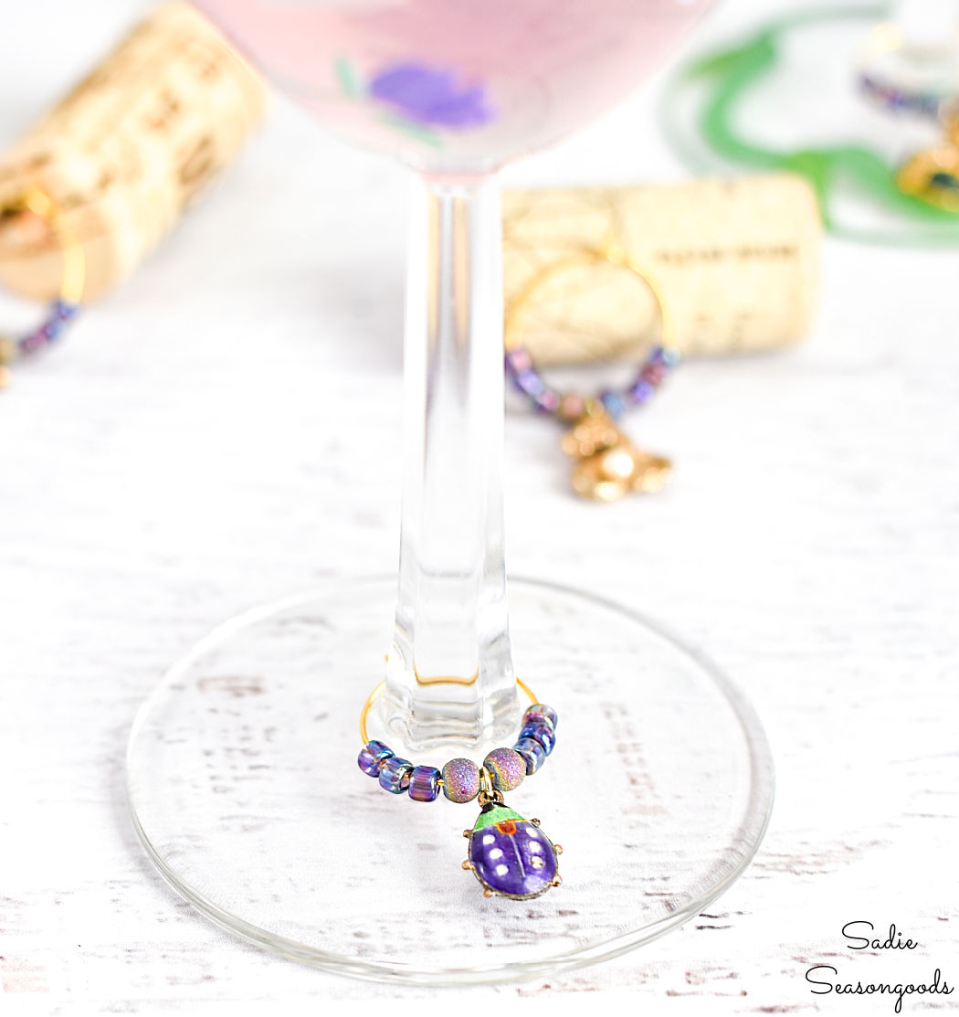 wine glass charms