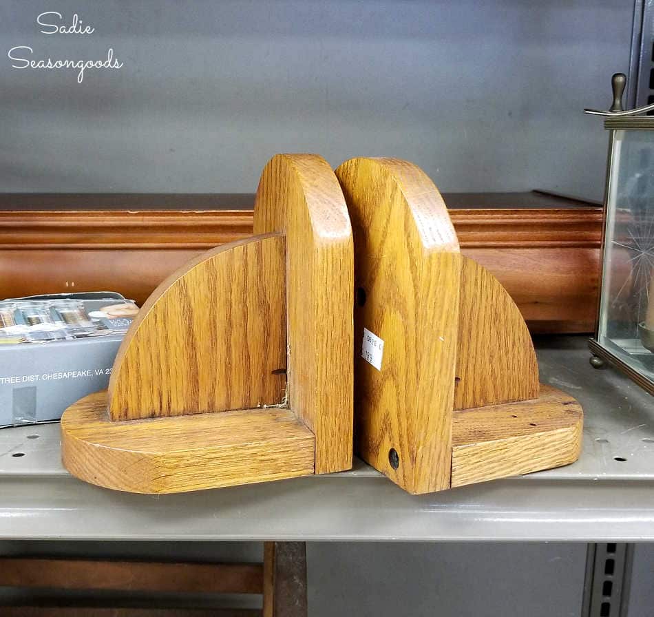 wooden bookends