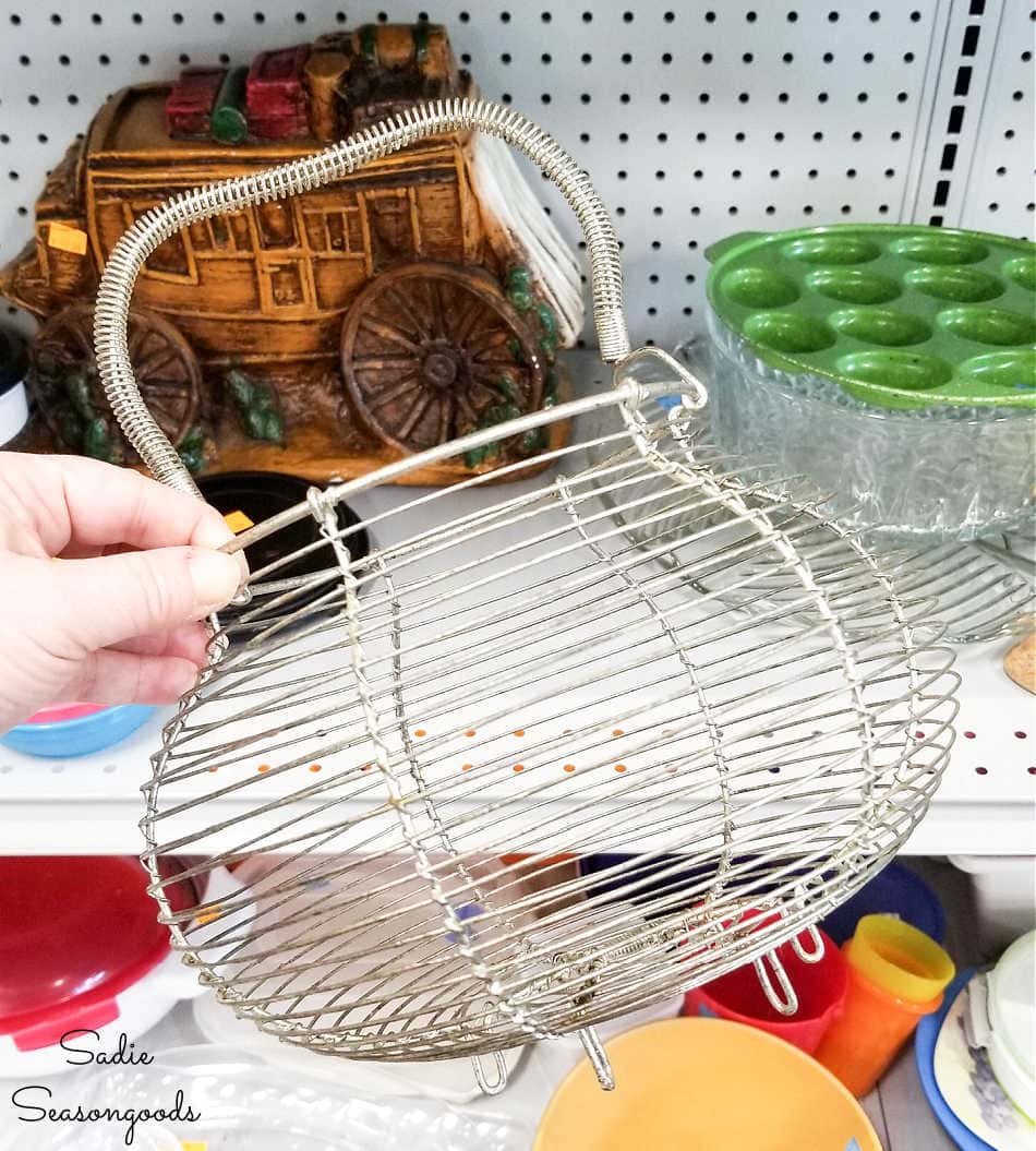 vintage egg basket