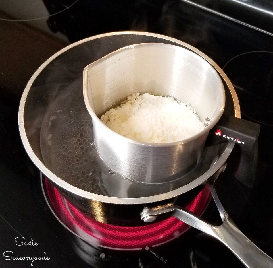 melting soy wax flakes