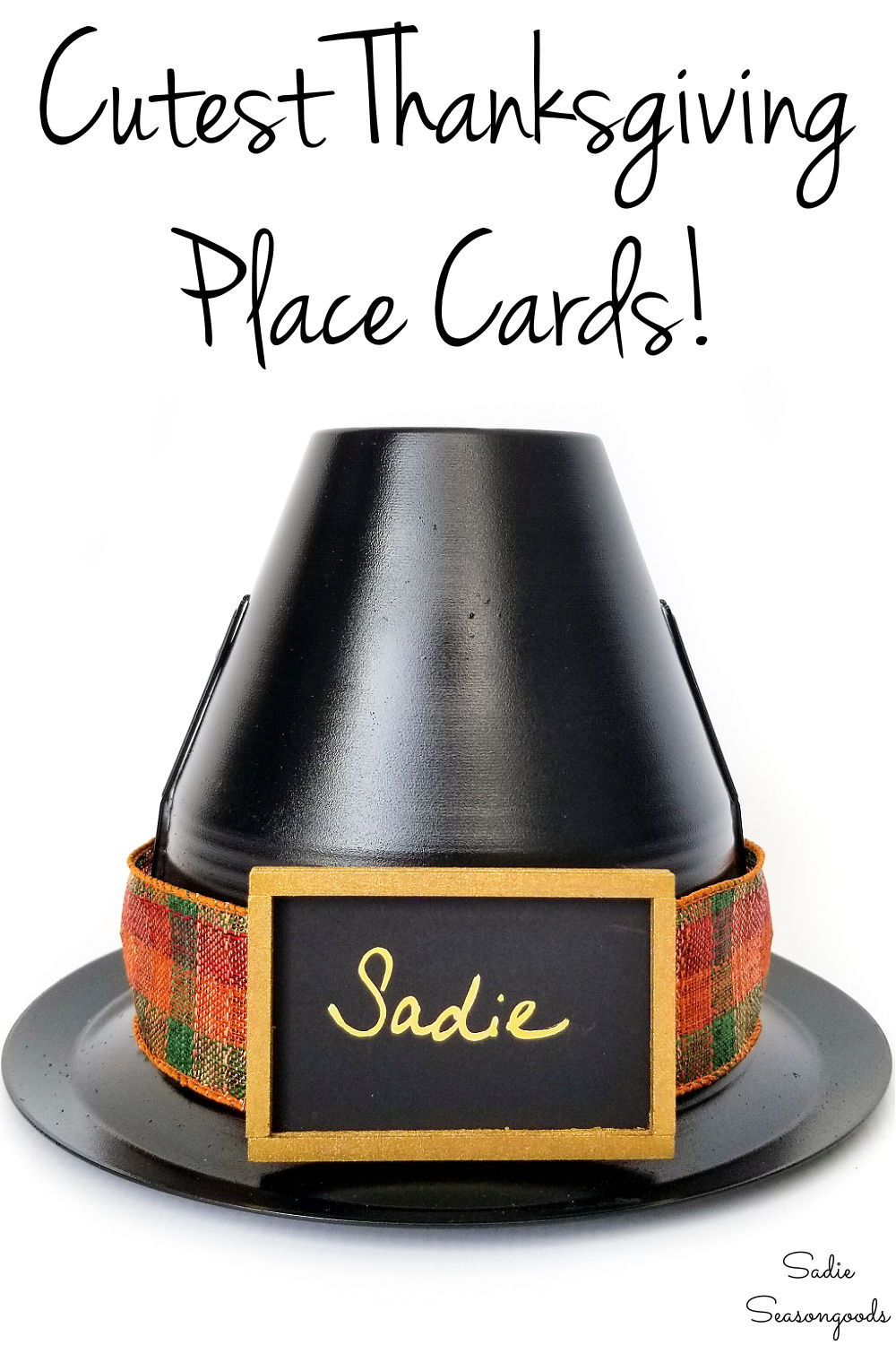 diy place cards and pilgrim hat craft diy place cards and pilgrim hat craft