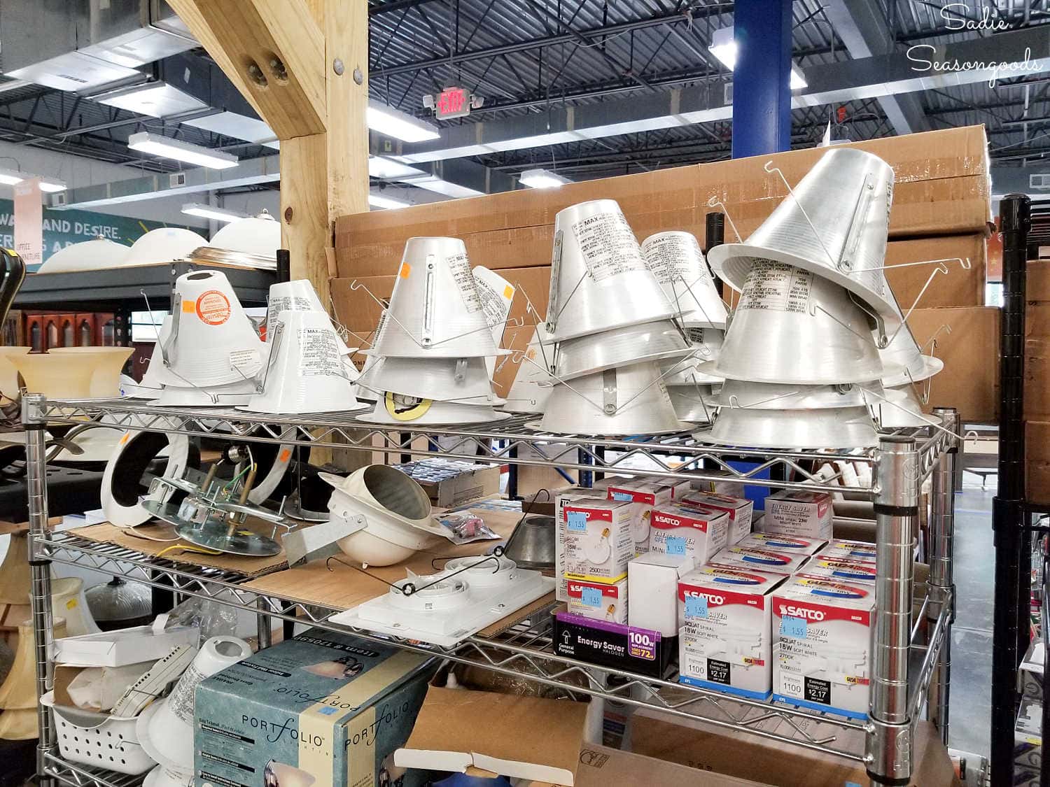 light baffles at habitat restore