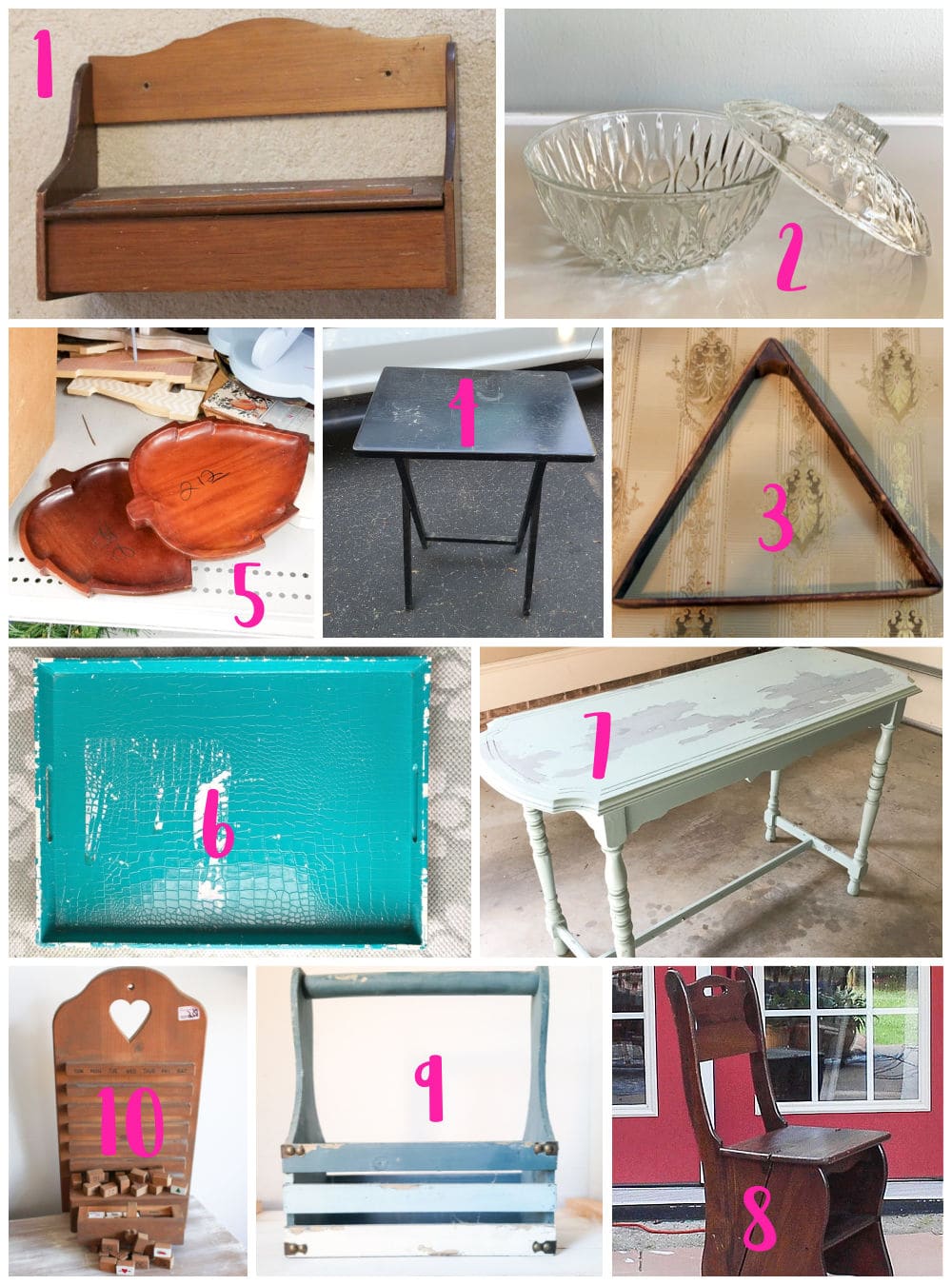 repurposed projects or thrift store makeovers from upcycling bloggers