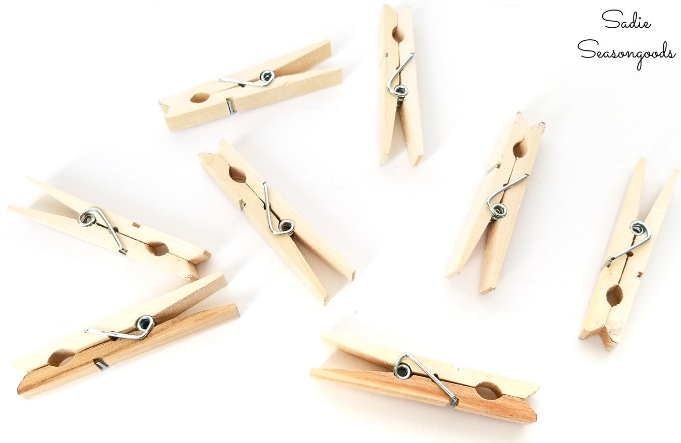 crafting with wooden clothespins