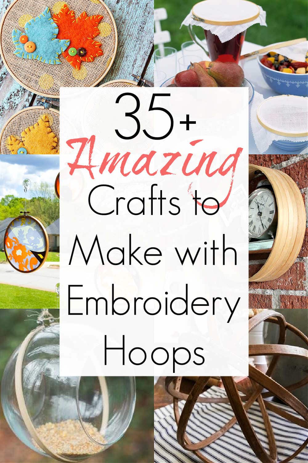 embroidery hoop crafts and project ideas
