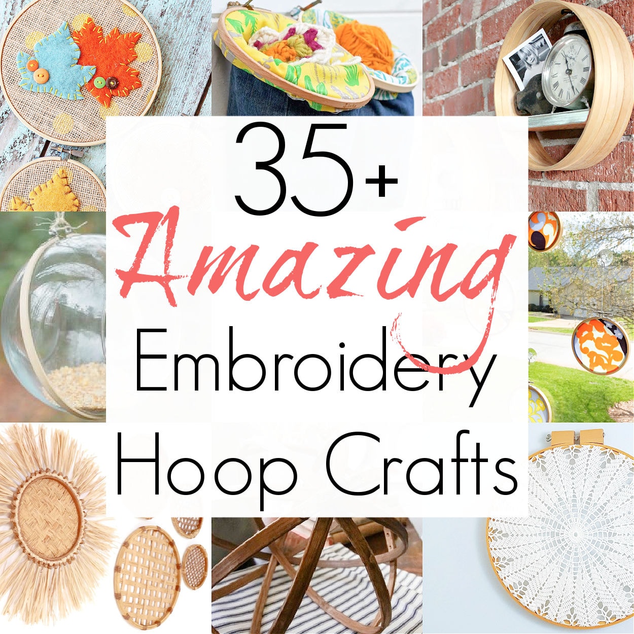 Embroidery Hoop Crafts and Upcycling Ideas