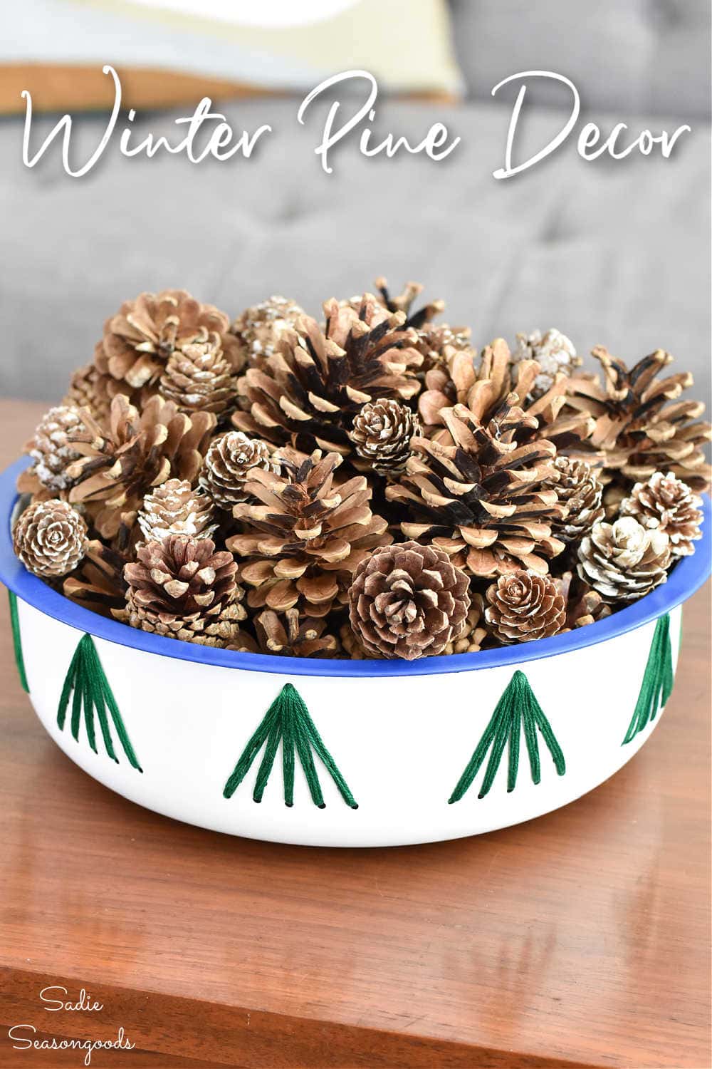 pine tree decor for january decorating