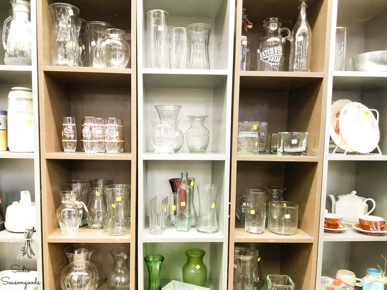 clear glassware at habitat restore