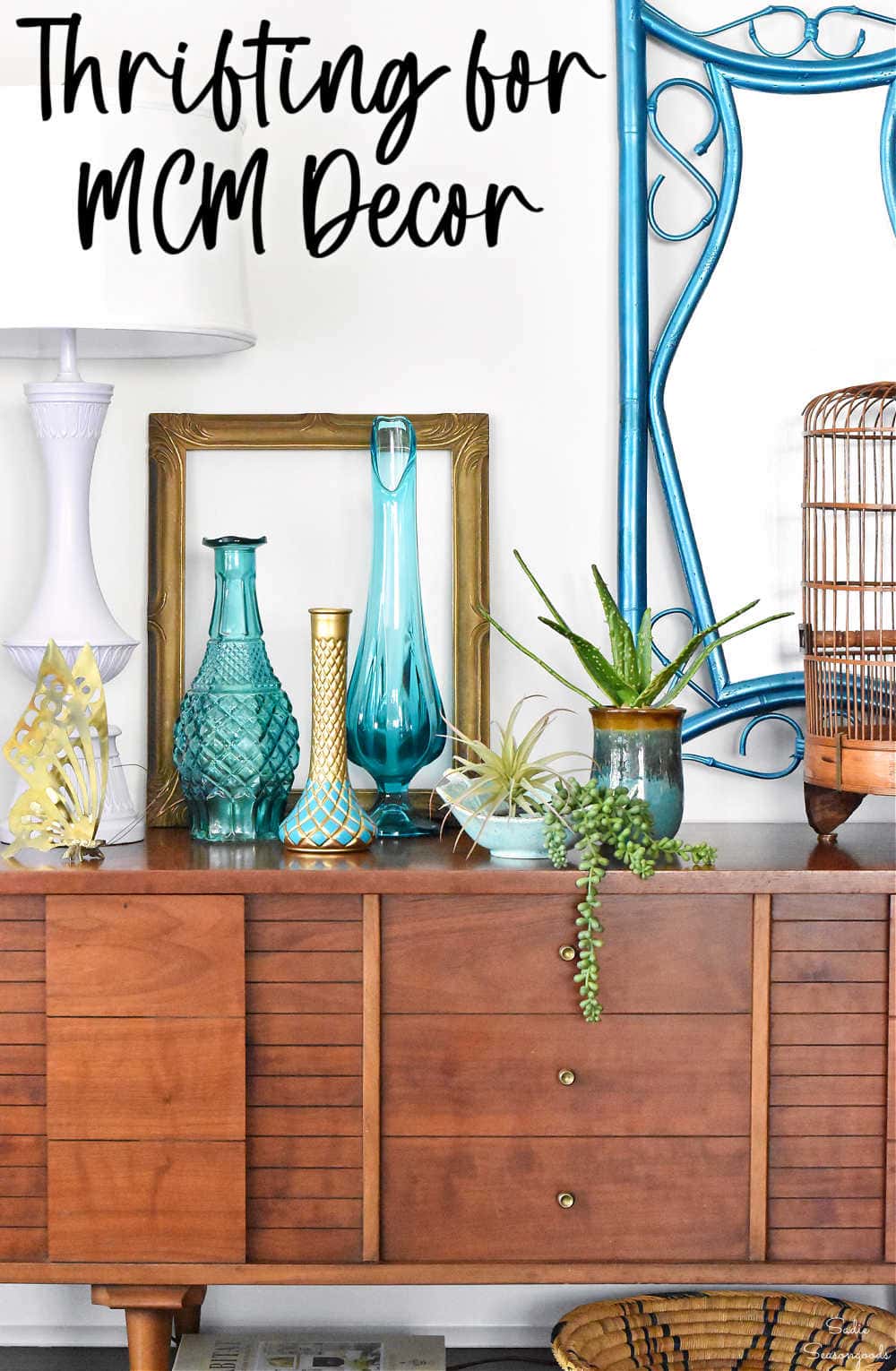 eclectic decor with mid century modern style