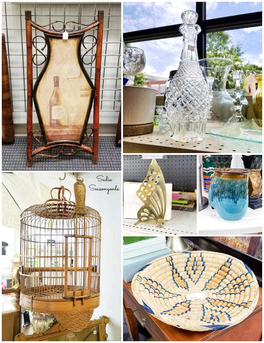 thrift shopping for mid century eclectic