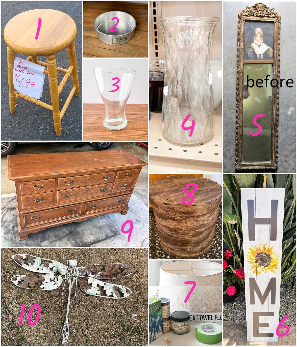 repurpose projects from the thrift store