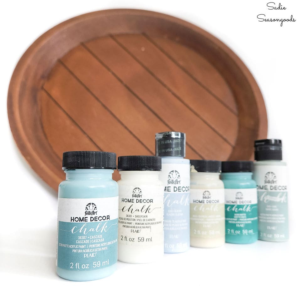 craft chalk paint in coastal colors