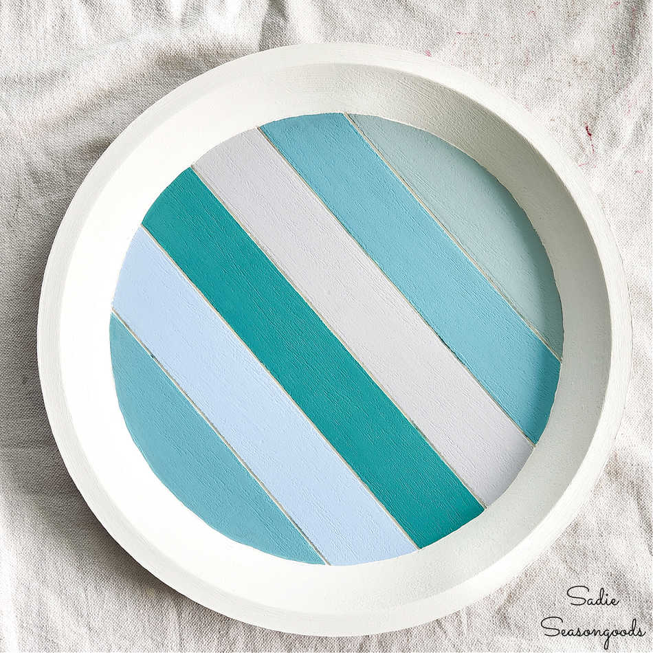 round tray for coastal decor