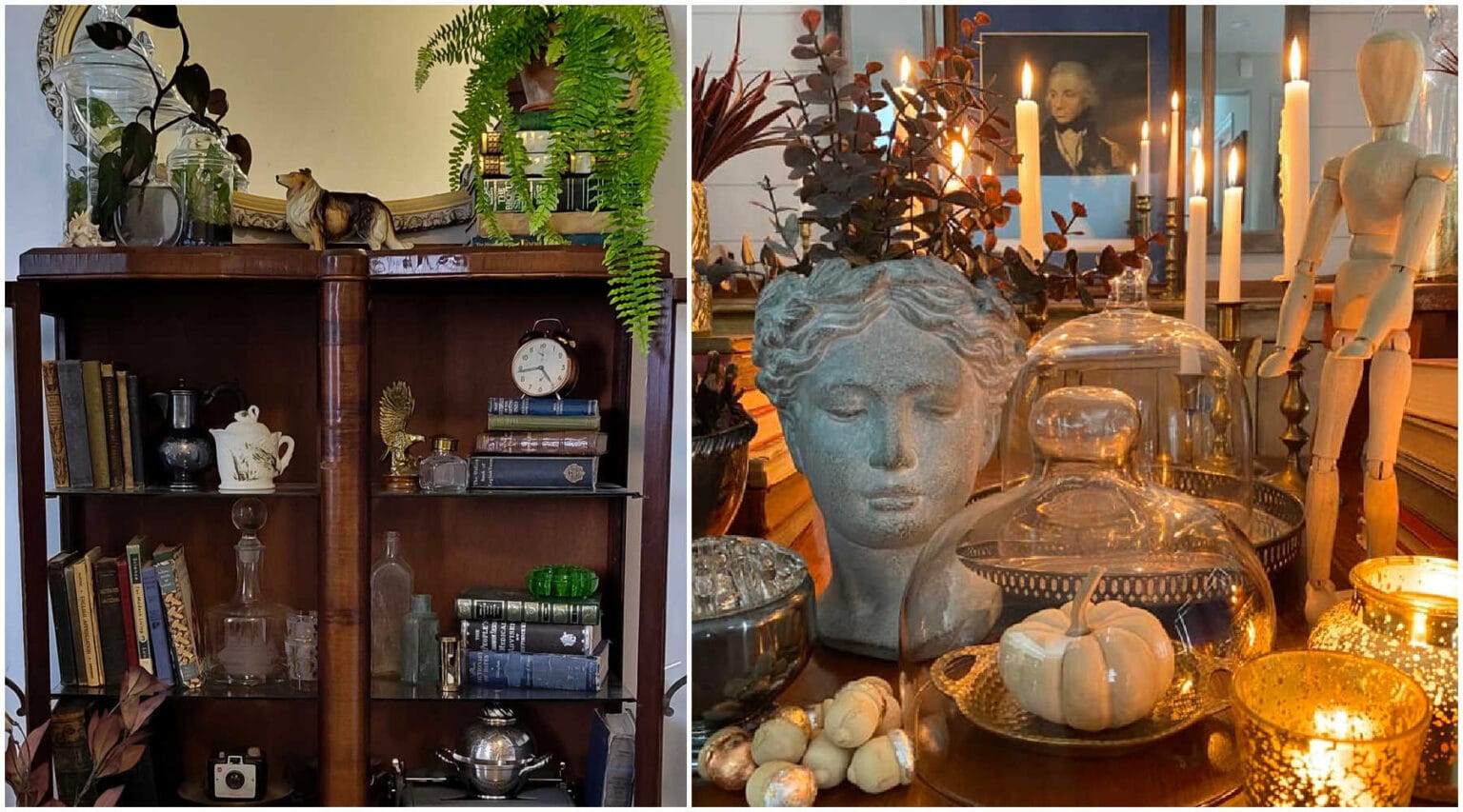 Dark Academia Decor from the Thrift Store