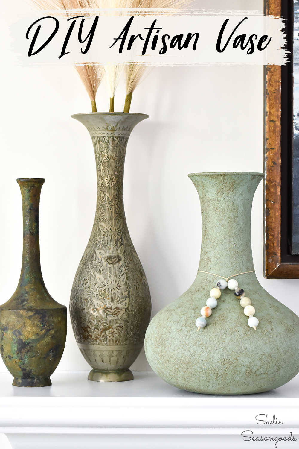 stoneware vase or artisan vase to use as home decor