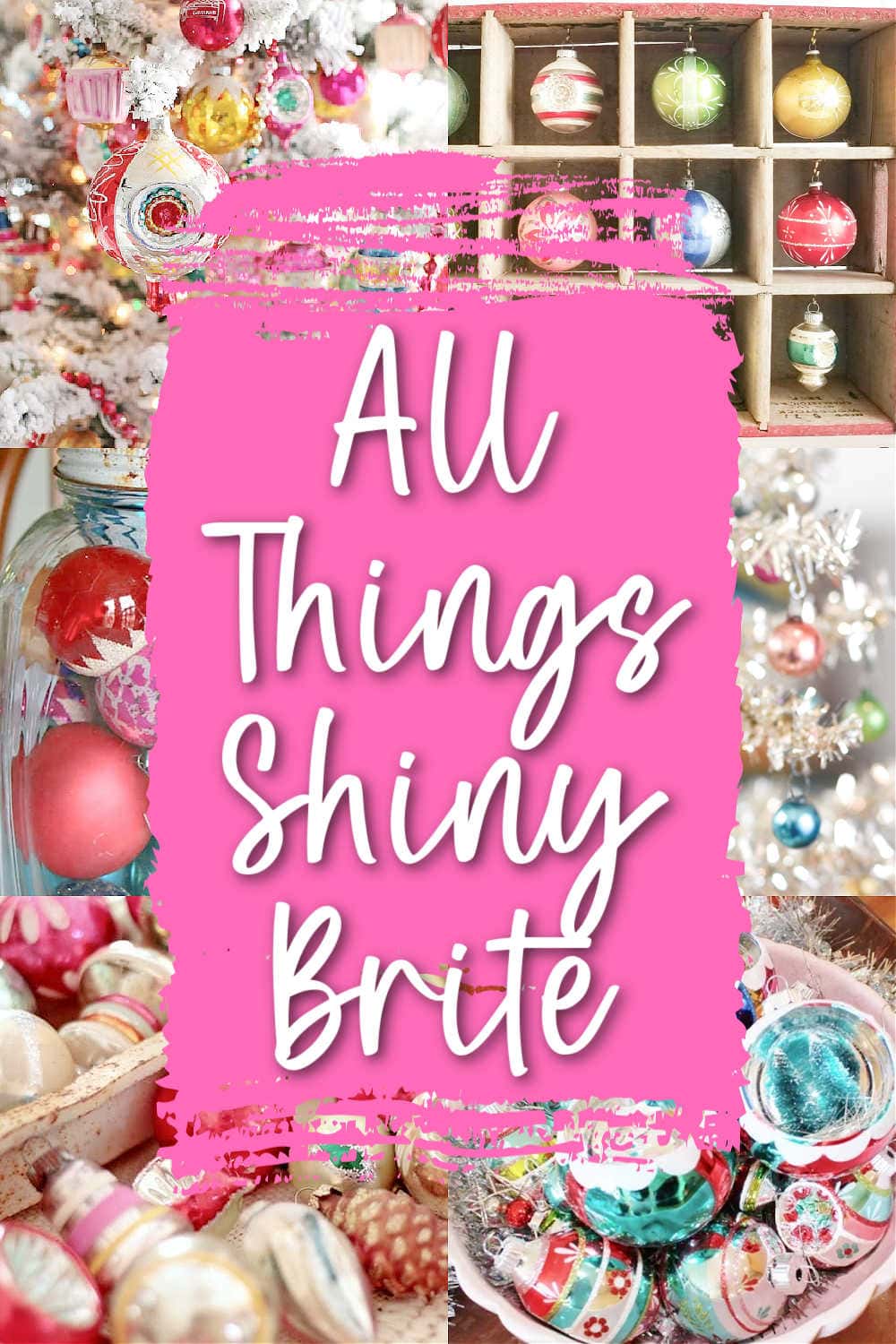 ideas and inspiration for displaying your shiny brite ornaments