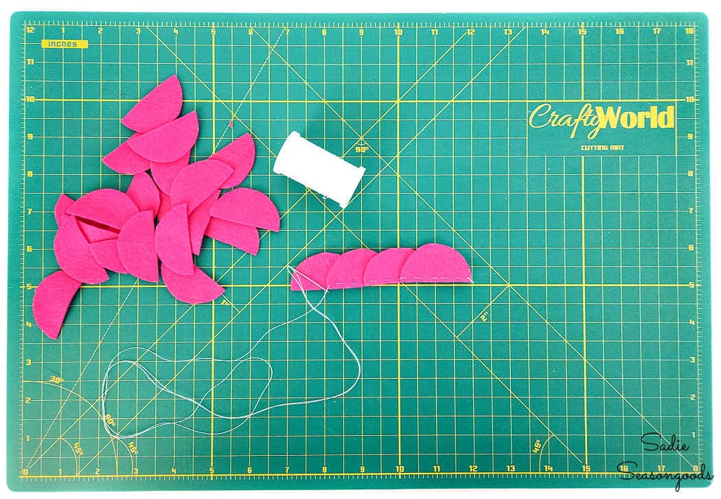 petals for felt roses