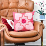 upcycling idea for valentine pillows