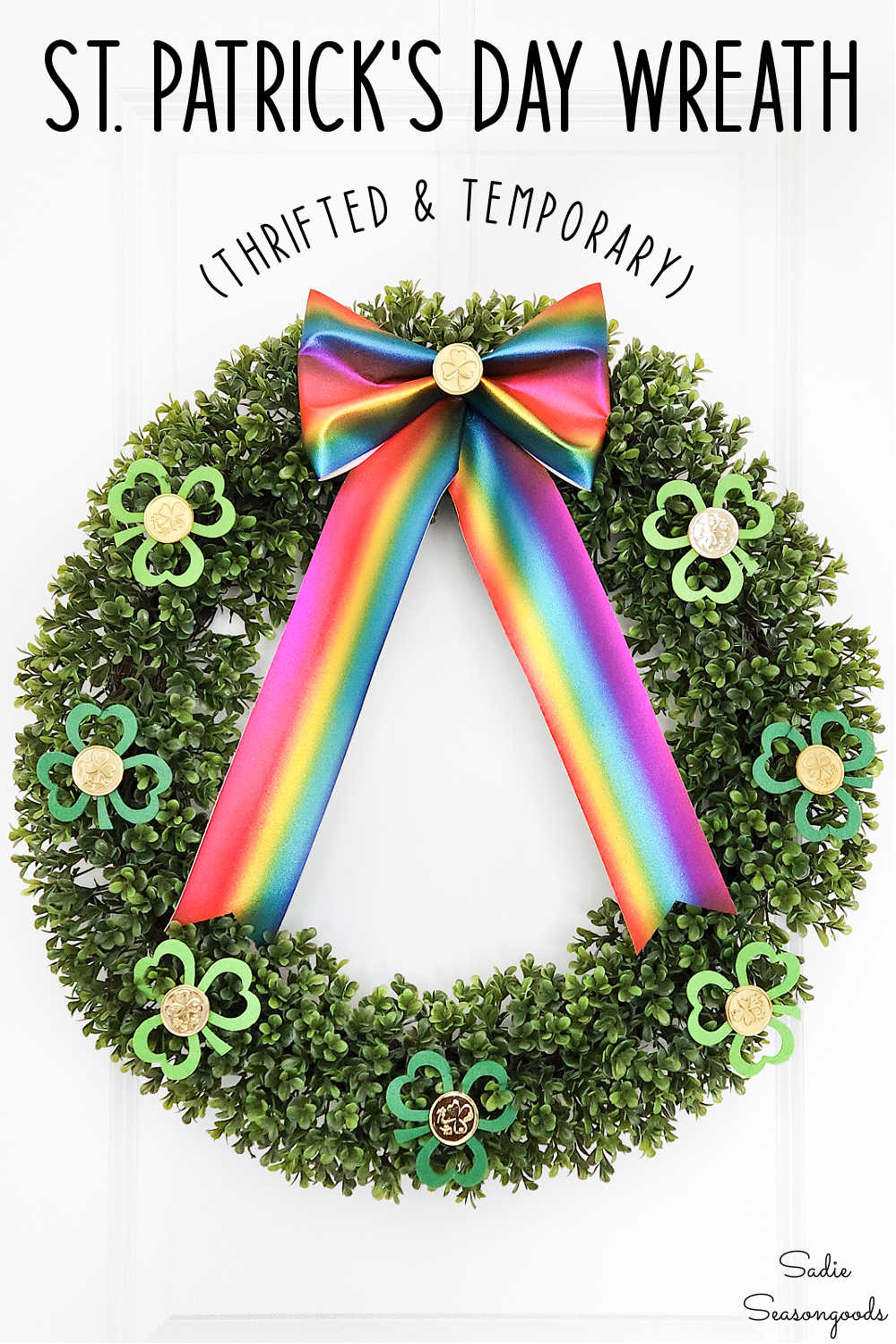 celebrating st. patrick's day with a diy wreath